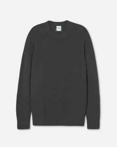 Double Neck Trim Crew Neck Sweater