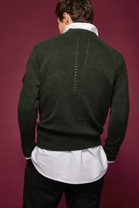 Khaki green knitted jumper
