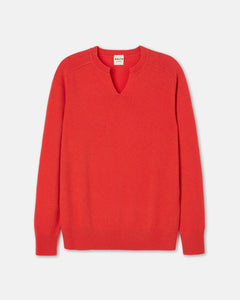 Split Crew Neck Sweater