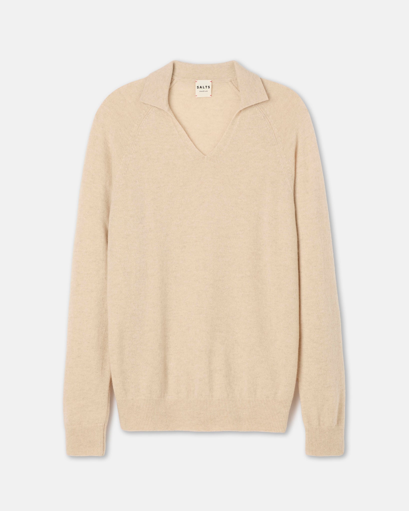 Split Neck Polo Sweater