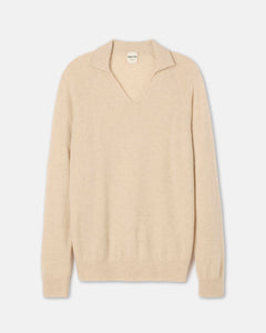 Split Neck Polo Sweater